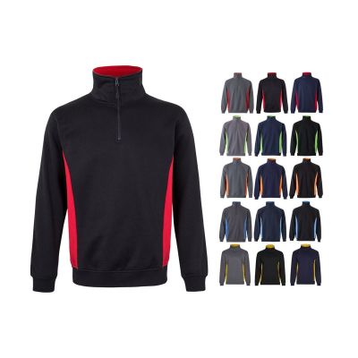 VL SVAROG - Sudadera de rizo bicolor (260g/m²), en poliéster (65%) y algodón (35%)