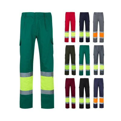 VL POSEIDON - Pantalón de sarga multibolsillos bicolor (210 g/m²), en algodón (20 %) y poliéster (80 %)