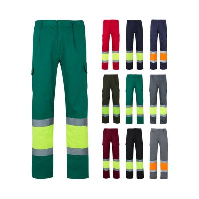 VL POSEIDON LARGE - Pantalón de sarga multibolsillos bicolor (210 g/m²), en algodón (20 %) y poliéster (80 %)