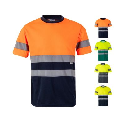 VL BRAHMA - Camiseta técnica bicolor ojo de pájaro (140g/m²), en poliéster (100%)