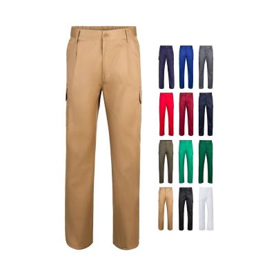 VL MABON - Pantalón multibolsillos de sarga (200g/m²), en algodón (35%) y poliéster (65%)