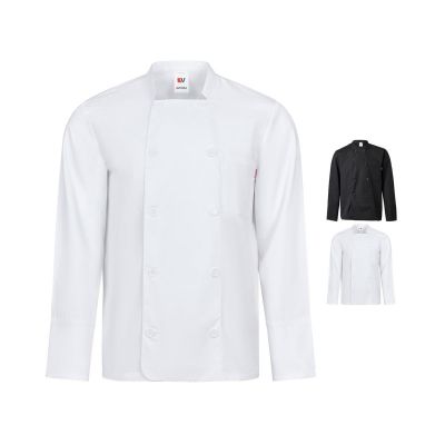 VL KALI - Chaqueta de cocina de manga larga (175g/m²), en algodón (35%) y poliéster (65%)