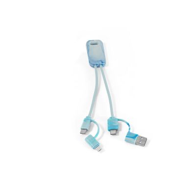 BERNERS - Cable USB 6 en 1 ultrarrápido en PET reciclado (100% rPET)