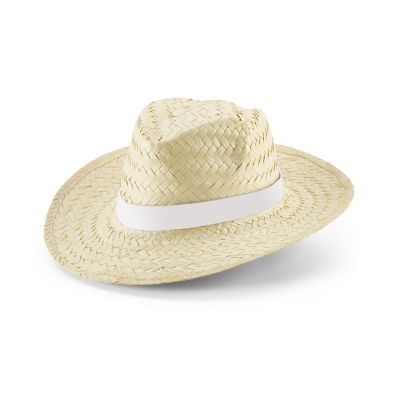 EDWARD RIB - Sombrero de paja natural con cinta sublimada