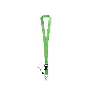 ANQUETIL - Lanyard de poliéster con mosquetón metálico