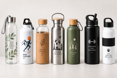Botellas personalizadas en distintos modelos y materiales