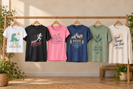 Camisetas personalizadas para niños y adultos en varios colores y modelos
