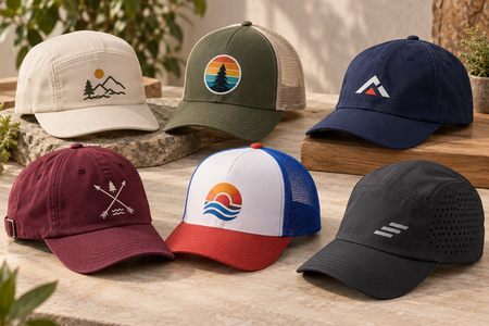 Gorras de béisbol personalizadas en distintos modelos y materiales