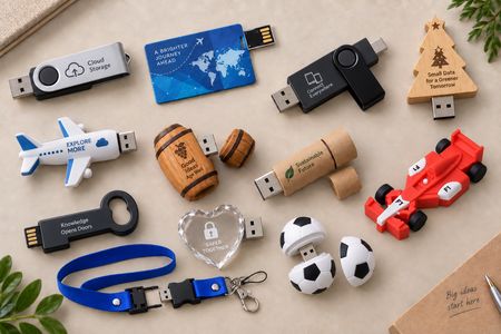 Memorias USB personalizadas en distintos modelos y materiales
