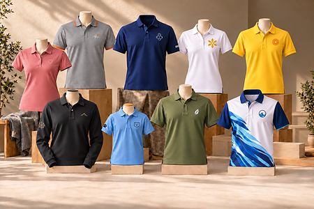Polos personalizados en distintos modelos, colores y acabados