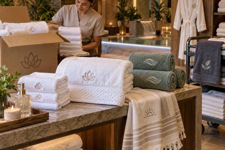 Toallas personalizadas para hotel y spa en una nueva entrega