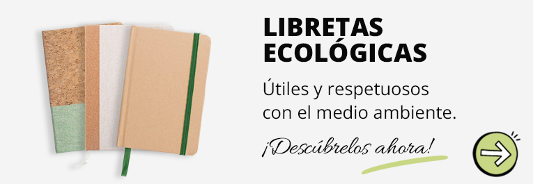 Cuadernos ecológicos personalizados