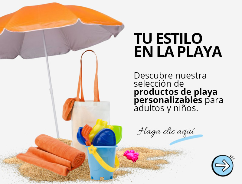 Artículos de playa personalizados