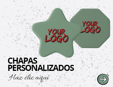 Chapas e identificadores personalizados