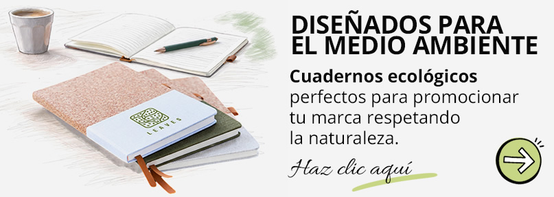 Cuadernos ecológicos personalizados