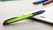 Bolígrafos multicolores personalizados